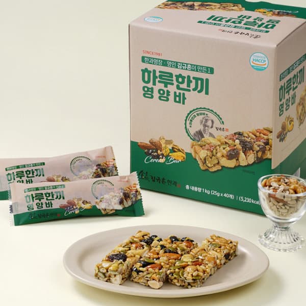 신세계라이브쇼핑 김규흔 한과 하루한끼 영양바 40개입