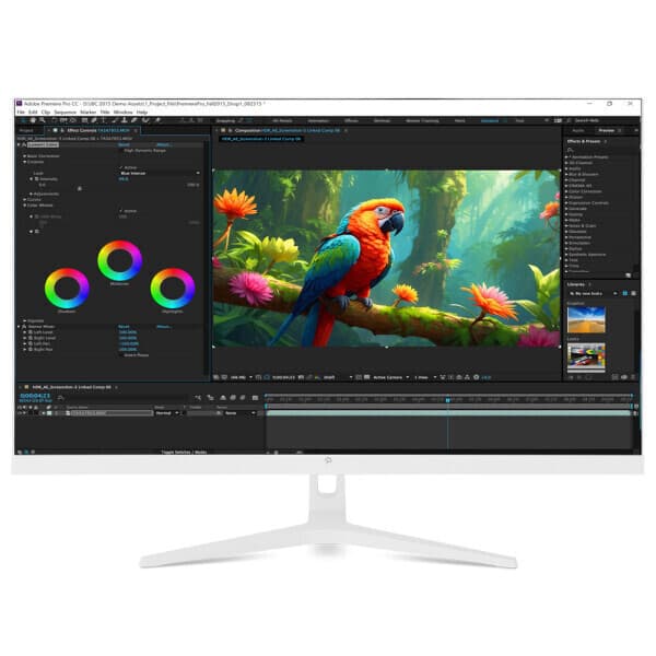 모다플레이 래안텍 BLAZE U3260CE 화이트 32인치 4K UHD IPS 모니터