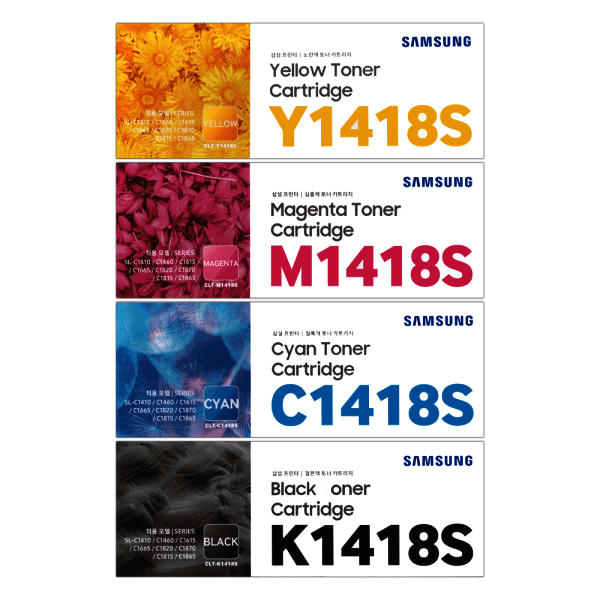 잉크스토리 삼성 정품토너 CLT-K1418S CLT-C1418S CLT-M1418S CLT-Y1418S 4색 세트 - 최저가 630,000원