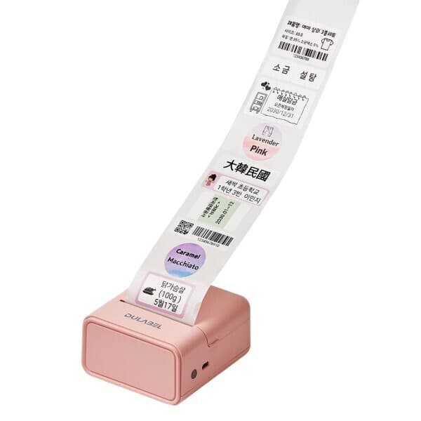 dobuymall 두라벨 라벨프린터 핑크 휴대용 - 최저가 52,380원