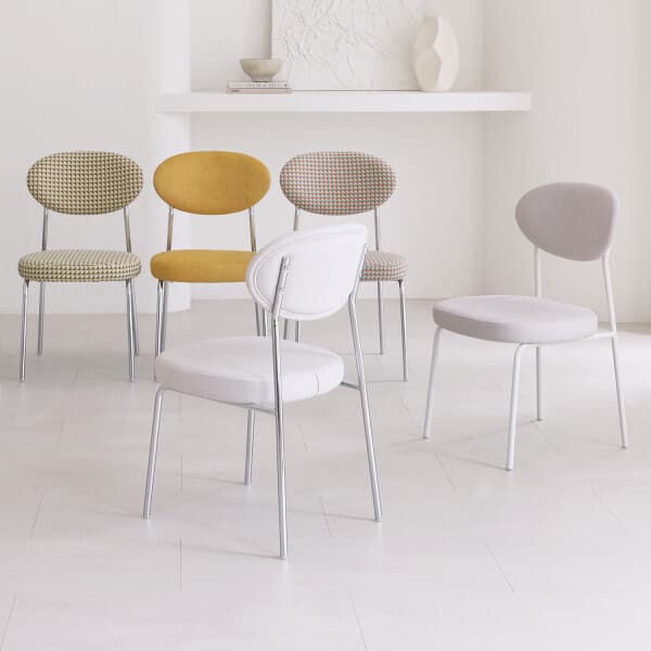 tiennedesign 비비 식탁 의자 기능성 패브릭 가죽 - 최저가 55,800원