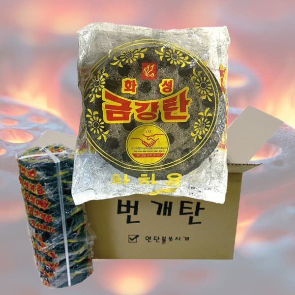 (주)ETN 화성 금강 번개탄 180g 1박스 60개입