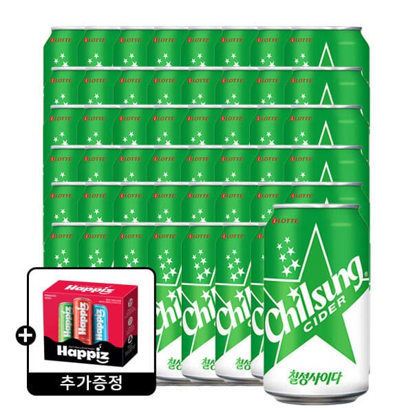 롯데칠성스타배송 칠성사이다 350ml 48캔
