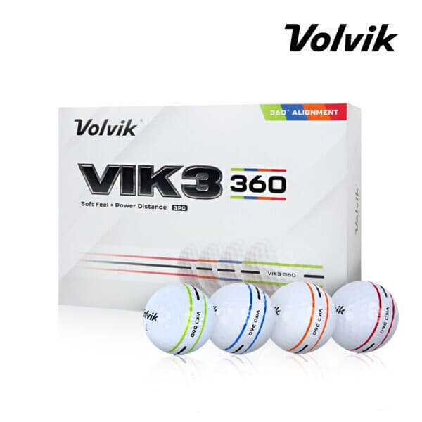 골프존마켓 볼빅 VIK3 빅3 360 골프공 3피스 4장