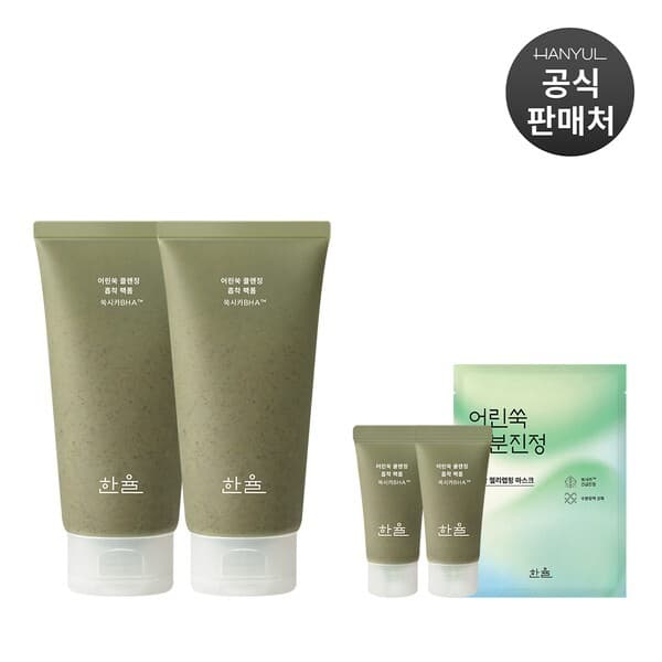 CJ온스타일 어린쑥 클렌징 흡착 팩폼 120ml 2개