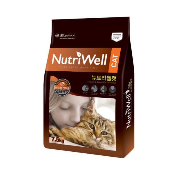 엔젤룩스 뉴트리웰 캣 7.5kg 고양이 건식 사료