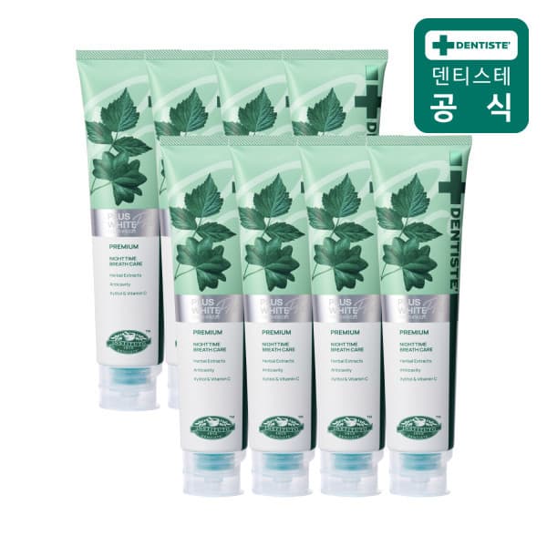 덴티스테 덴티스테 플러스화이트 프로 200g 8개 불소치약