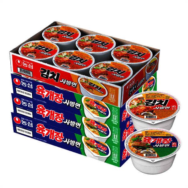 농심-스타배송 육개장사발면18개 + 김치사발면6개