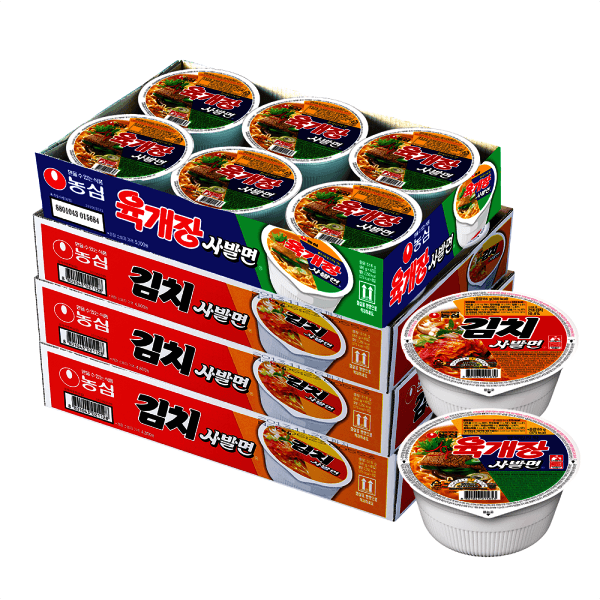 농심-스타배송 김치사발면 18개 + 육개장사발면 6개
