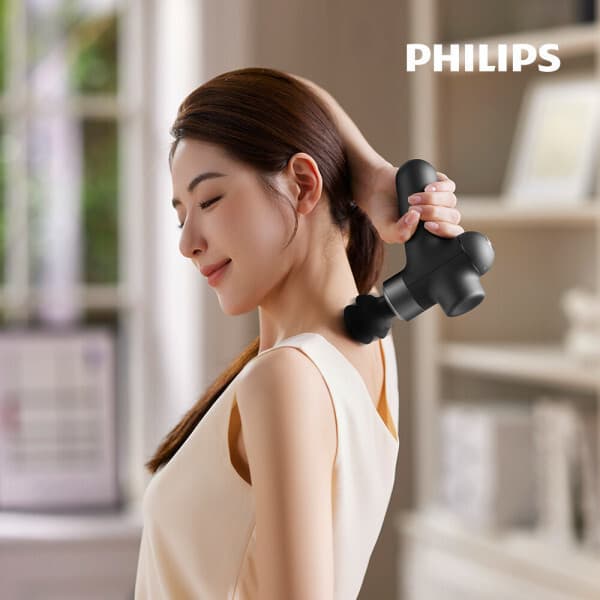 필립스_마사지 필립스 BLDC 쿠셔닝 마사지건 PPM7317 초경량 4종헤드 근육풀이 안마기 - 최저가 109,000원
