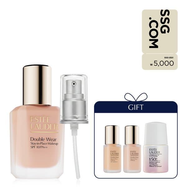 신세계백화점 LIVE NEW 더블 웨어 파운데이션 세트 (더블웨어 10ml, 유브이 8ml) - 최저가 73,960원
