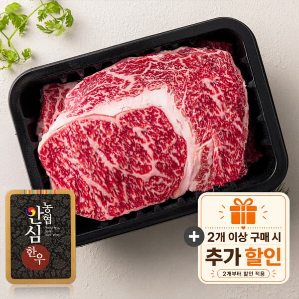 오늘은집에서1104 1등급 한우 농협안심한우 등심 600g(300g+300g) - 최저가 39,350원