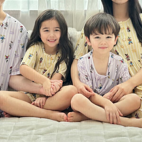 (주)더에르고 유아동/성인 여름 실내복 온가족 잠옷 쿨플리츠 부들모달 7부