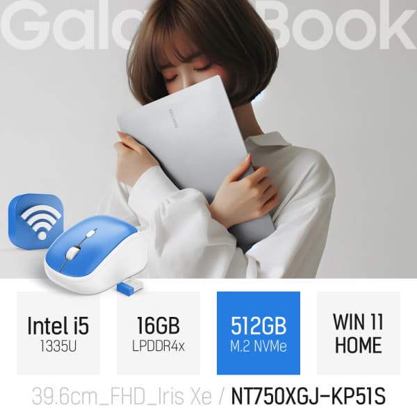 cloverworks 삼성 갤럭시북4 NT750XGJ-KP51S i5-1335U 16GB 512GB WIN11 15인치 노트북