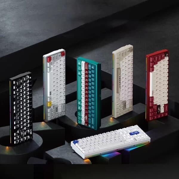 smtone WEIKAV NUT65 무선 기계식 키보드 67키 알루미늄 듀얼gasket구조 마그니텍 RGB