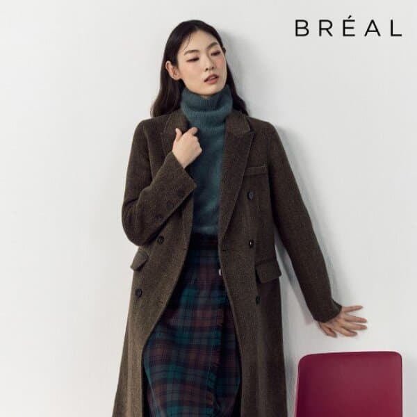 GS_SHOP_TV 브리엘 25FW 캐시울 핸드메이드 롱 코트