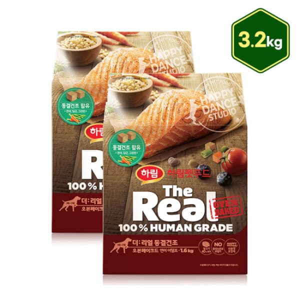 GS_SHOP 하림펫푸드 더리얼 동결건조 오븐 연어 어덜트 3.2kg - 최저가 72,000원