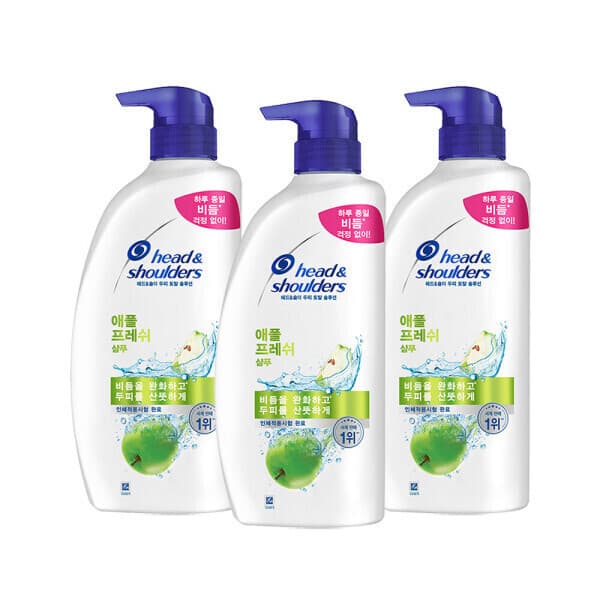 피앤지샵 헤드앤숄더 애플프래쉬 샴푸 850ml 3개 - 최저가 40,400원