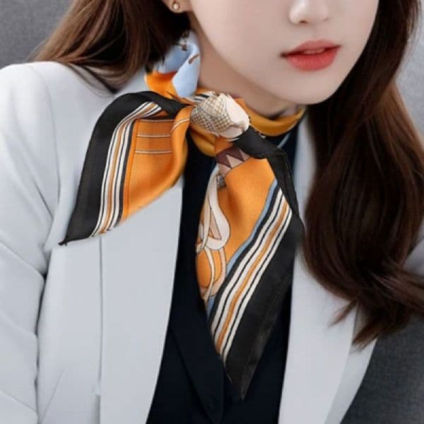 DAONHOUSEbest 여자 실크 스카프 가을 봄 목도리 머플러