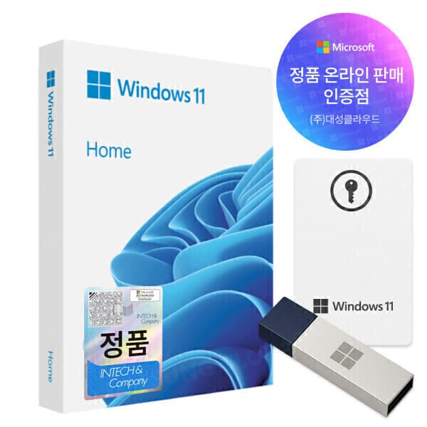 대성클라우드 MS 윈도우 11 홈 한글 제품키 USB설치 - 최저가 196,800원