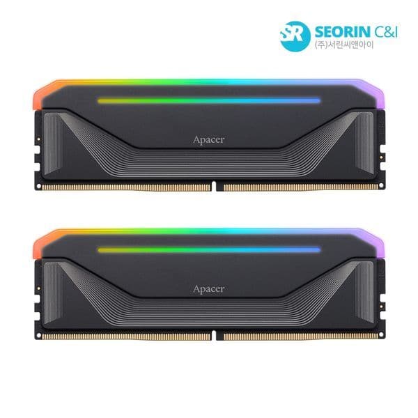 (주)서린씨앤아이 서린공식 Apacer DDR5-6000 CL38 NOX RGB BLACK 32GB(16Gx2) - 최저가 668,670원