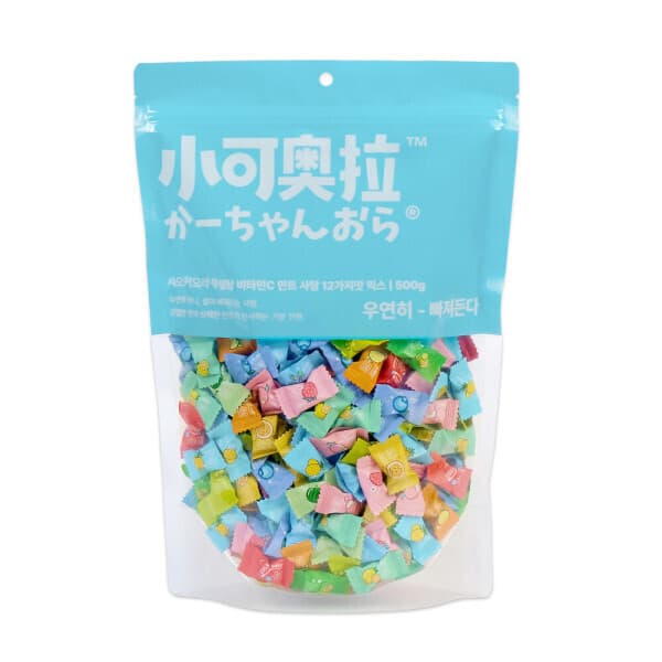 샤오커오라 샤오커오라 캔디 무설탕 민트 비타민 12가지맛 믹스 500g