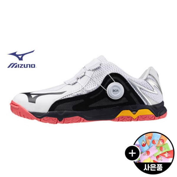 티인사이드 Mizuno 미즈노 웨이브메달 보아 화이트x칼립소코랄