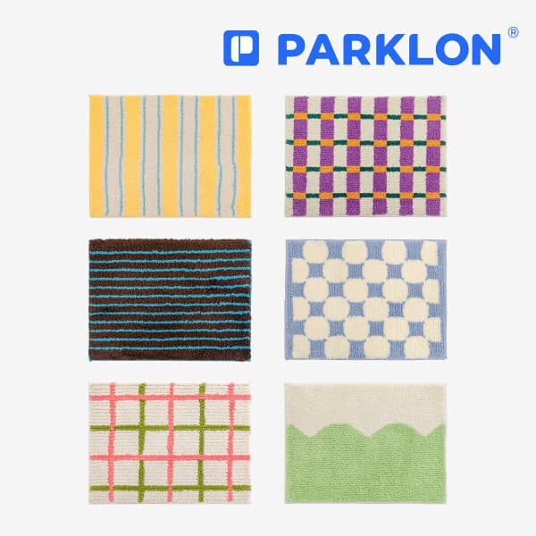 PARKLON 보들보들 소프트터치 롱파일 자카드 발매트 6종 60x45cm - 최저가 19,900원