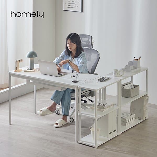 신세계몰 홈리 노트르 화이트 오피스 사무용 책상 데스크 1200X600 - 최저가 73,150원