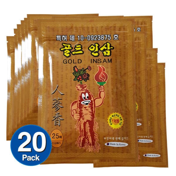 UDPLUS 골드인삼 건강패드 25매입 500매 - 최저가 20,970원
