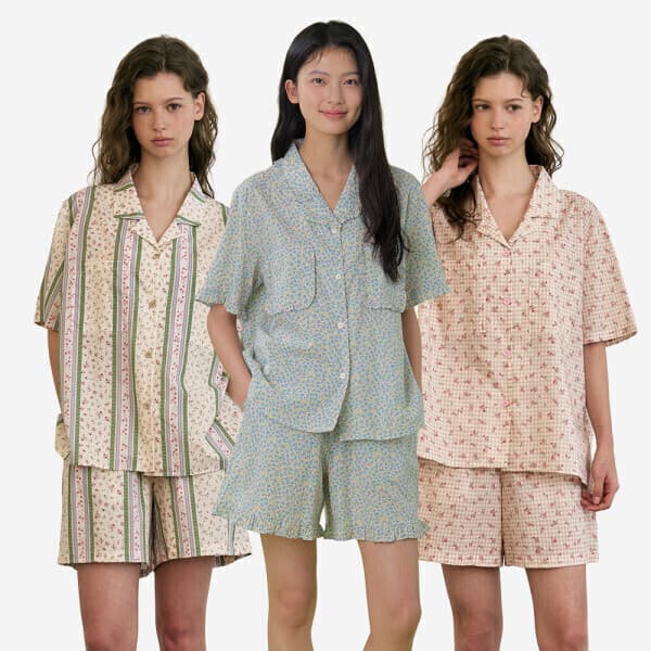 ULLALA 울랄라파자마 베이직 파자마 반팔 반바지 M/L 9종 여성 잠옷 - 최저가 25,500원