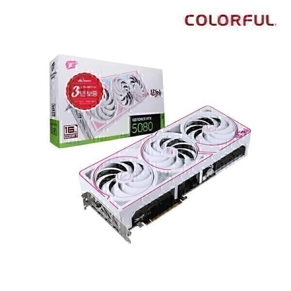 피씨디렉트 COLORFUL iGame 지포스 RTX 5080 ULTRA OC D7 16GB White