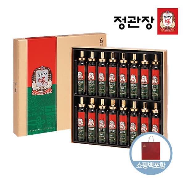 해피셀렉트 정관장 활기력 20ml 16개 쇼핑백포함
