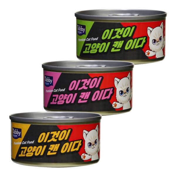 국민펫샵 이것이 고양이 캔 85g x 24개 3종