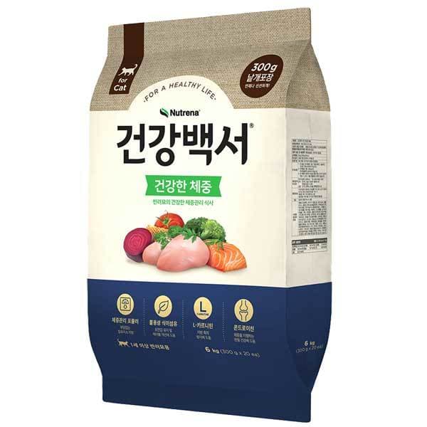 멍멍스타 건강백서 고양이사료 건강한 체중 6kg - 최저가 60,000원