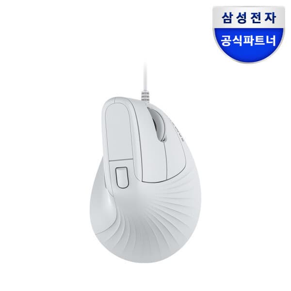 Samsung스토어 유선 버티컬 마우스 SM-U1300QG 저소음 인체공학 라이트그레이