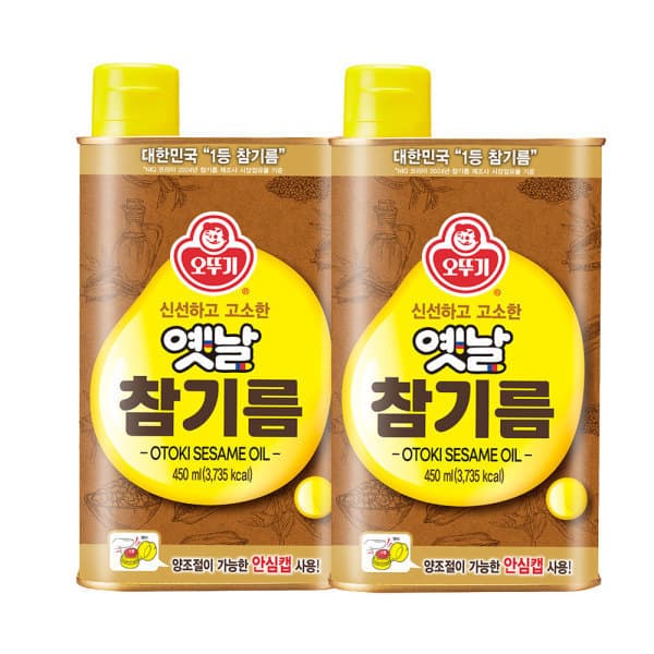 오뚜기스타배송 옛날참기름 캔 450ML 2개 - 최저가 12,970원