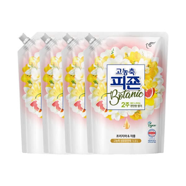 피죤-스타배송 고농축피죤 보타닉 1.3L 4개 프리지아자몽