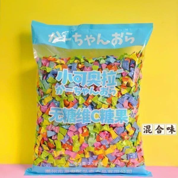 노마드바스켓 샤오커오라 무설탕 비타민C 과일 대용량 2.5kg 12종믹스 제로사탕
