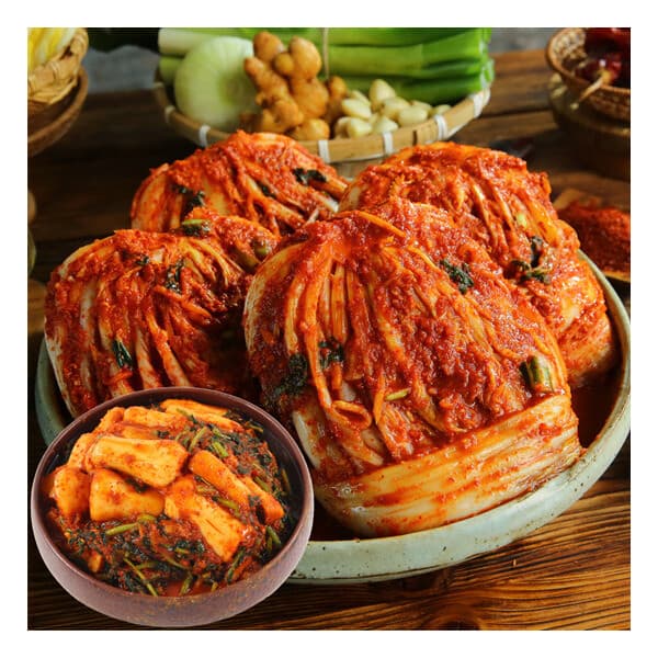 롯데 원티비 땅끝마을쌍둥이네 포기김치 8kg 총각김치 2kg