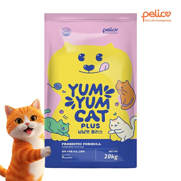 펠리코 냠냠캣 플러스 20kg 길고양이 유산균 - 최저가 44,000원