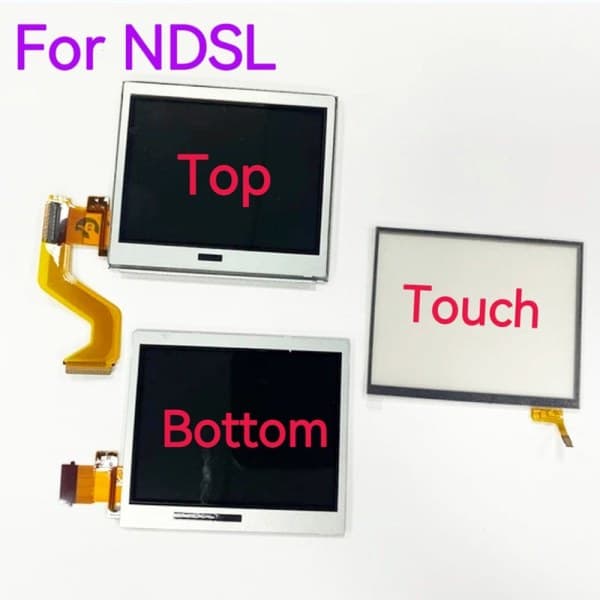 믓찌네 DS NDS Lite NDSL LCD 디스플레이 터치 디지타이저 LCD 스크린 상단 하단 3in1 세트