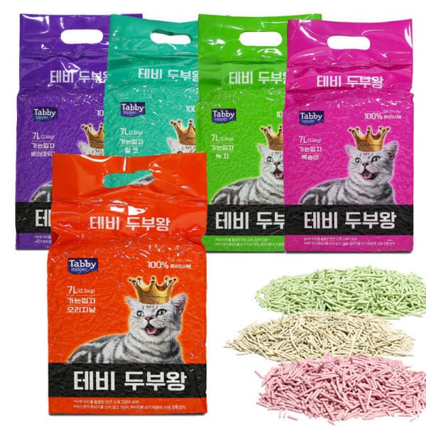 국민펫샵 테비 두부왕 가는입자 고양이 두부모래 5종