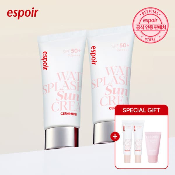 에스쁘아본사직영샵 에스쁘아 워터 스플래쉬 선크림 세라마이드 30ml 2개