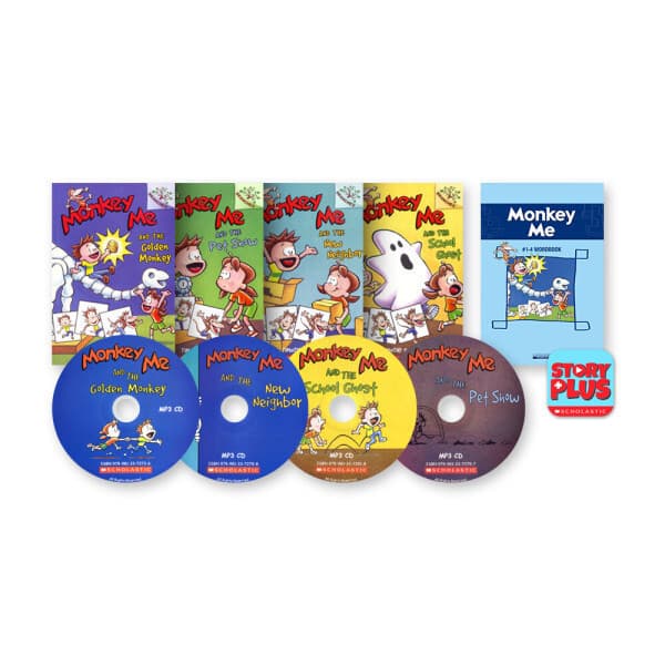 LanguageWorld Monkey Me 1-4 with CD Storyplus Wordbook Set - 최저가 31,320원
