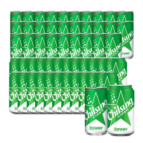 롯데칠성스타배송 칠성사이다 210ml x 30캔+칠성사이다 350ml x 24캔