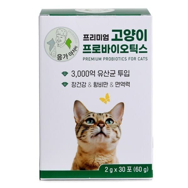 우유요구르트 응가아저씨 프리미엄 고양이 프로바이오틱스 30포