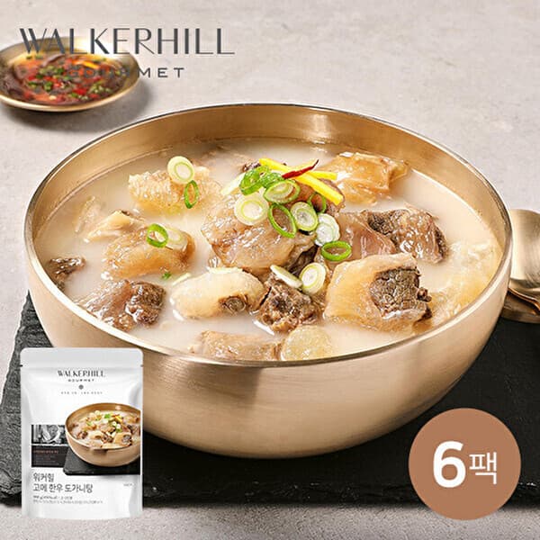 SK스토아TV쇼핑 워커힐 고메 한우도가니탕 900g x6팩