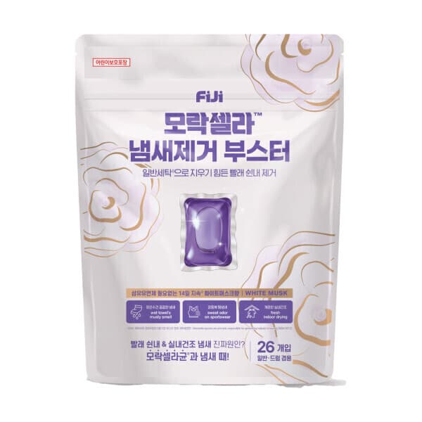 LG생활건강-스타배송 피지 모락셀라 냄새제거 부스터 화이트머스크향 26입 - 최저가 19,800원