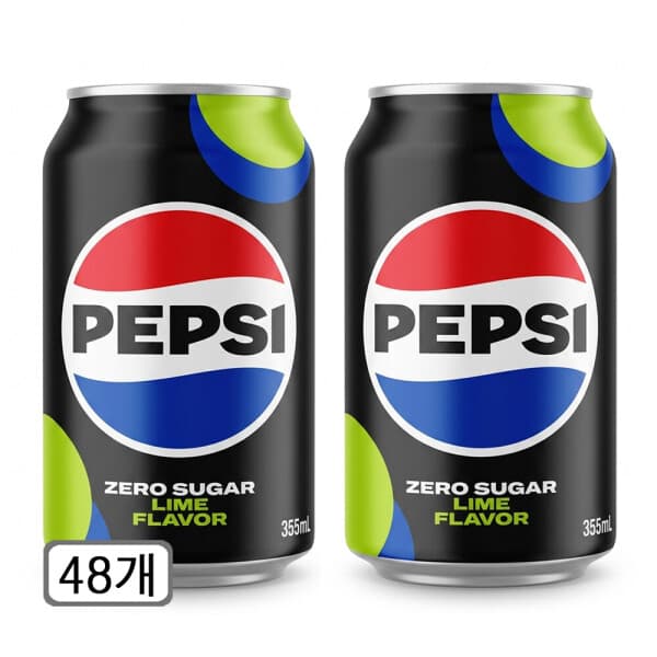 대원상사맨 펩시 제로슈거 라임향 355ML 48개